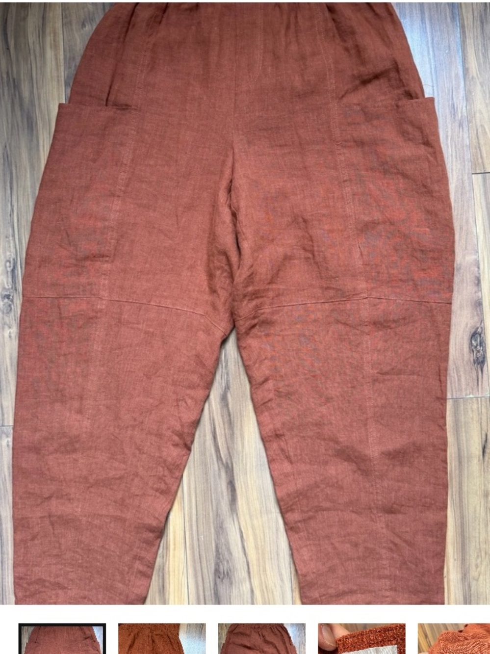 Mineral Women's Rust Linen pants